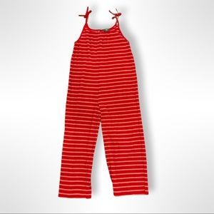 COPY - Kids dip M 8/10 red and white romper